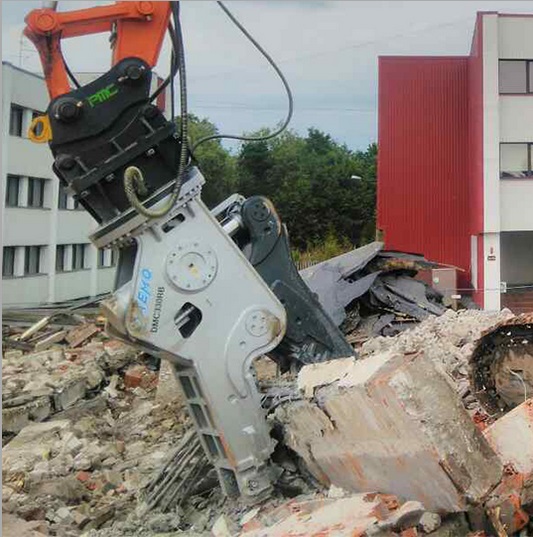 Deze roterende crushers zijn beschikbaar voor machines vanaf 20Ttot 44T